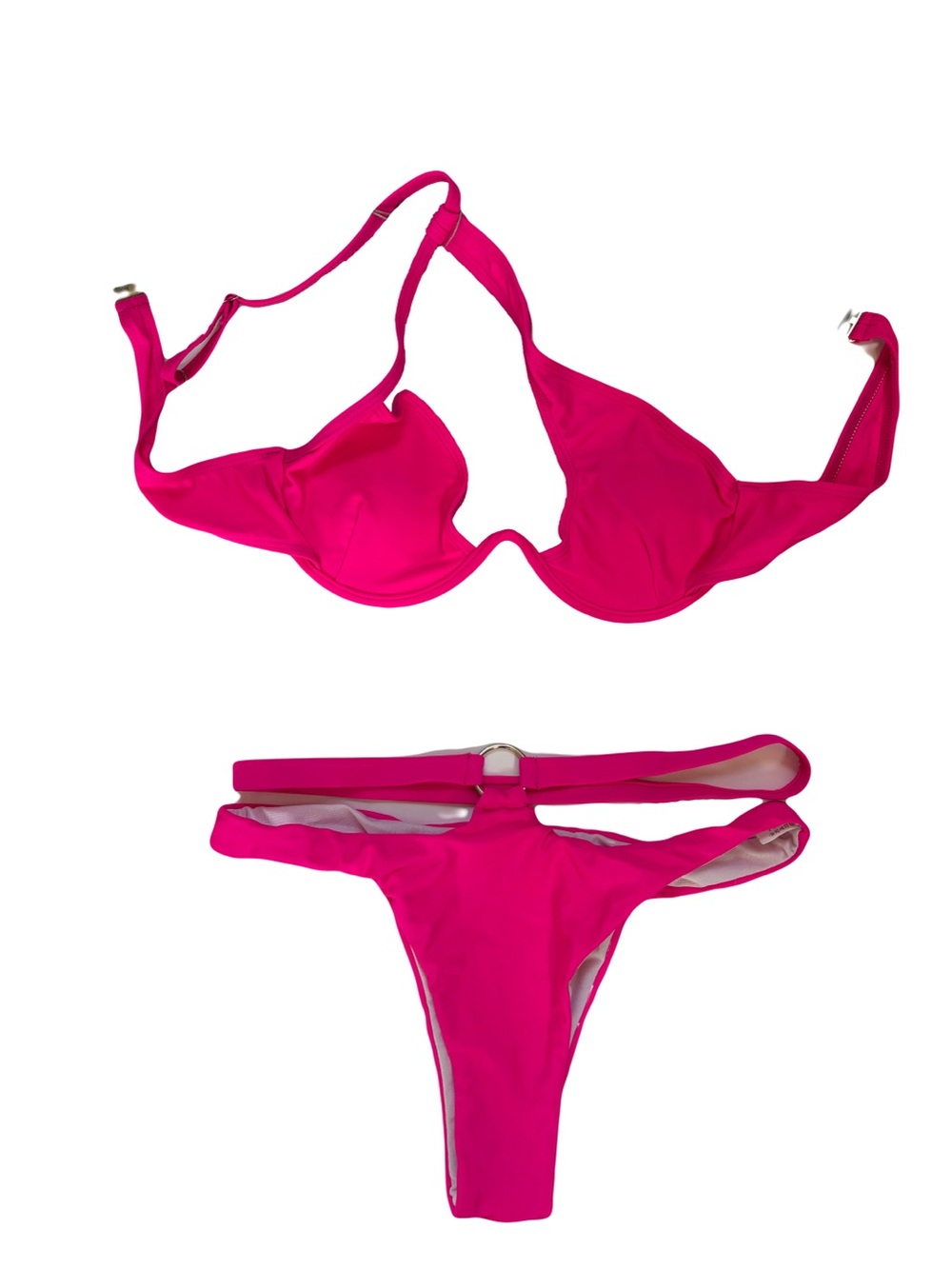 Yira sportswear | Hot Pink Women's Underwire Bikini Set